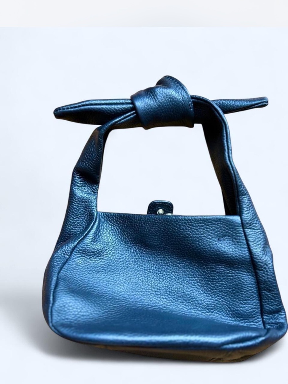 Quince genuine leather Black Knot-Handle Leather mini Bag